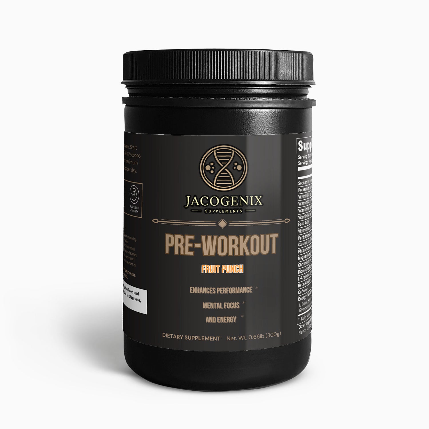 JACOGENIX PRE-WORKOUT (Fruit Punch) - Jacogenix