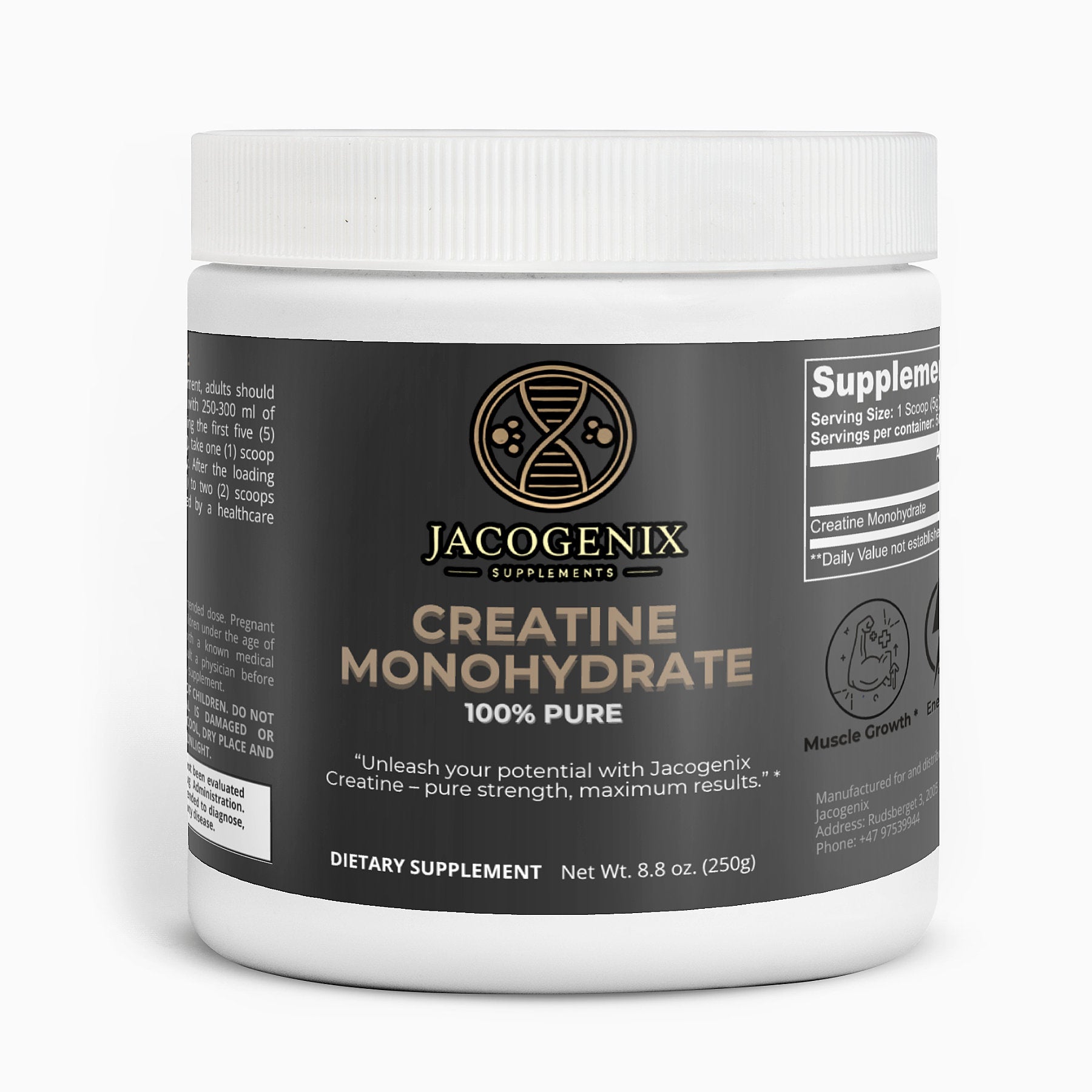 JACOGENIX CREATINE MONOHYDRATE - Jacogenix