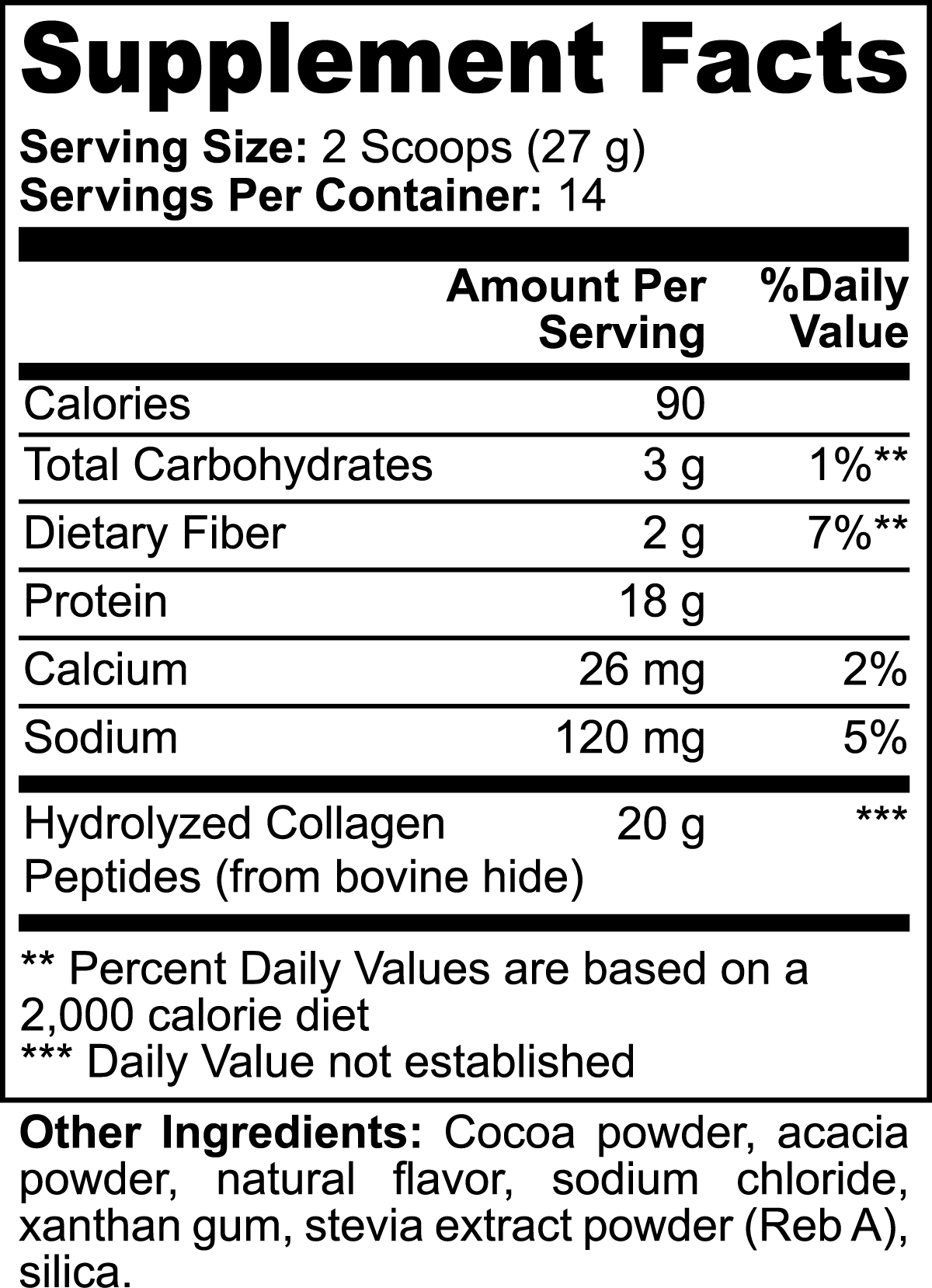 JACOGENIX COLLAGEN PEPTIDES POWDER (Sjokolade) - Jacogenix
