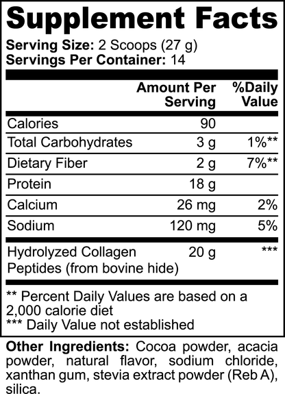JACOGENIX COLLAGEN PEPTIDES POWDER (Sjokolade) - Jacogenix