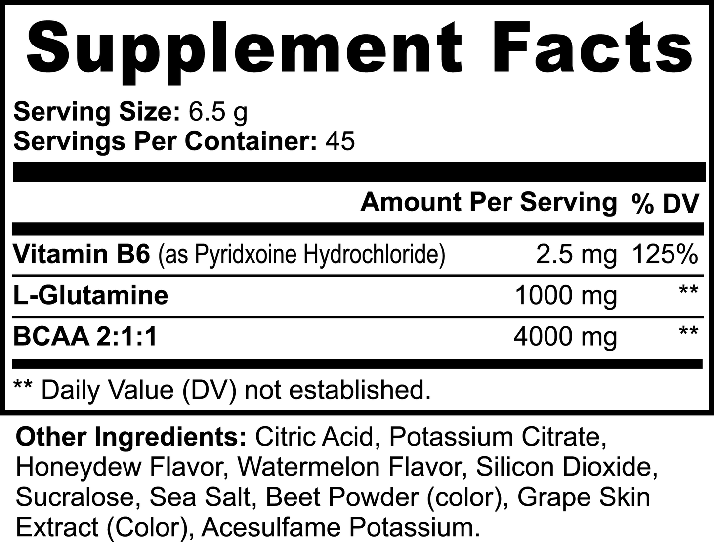 JACOGENIX BCAA RECOVERY POWDER (Vannmelon) - Jacogenix